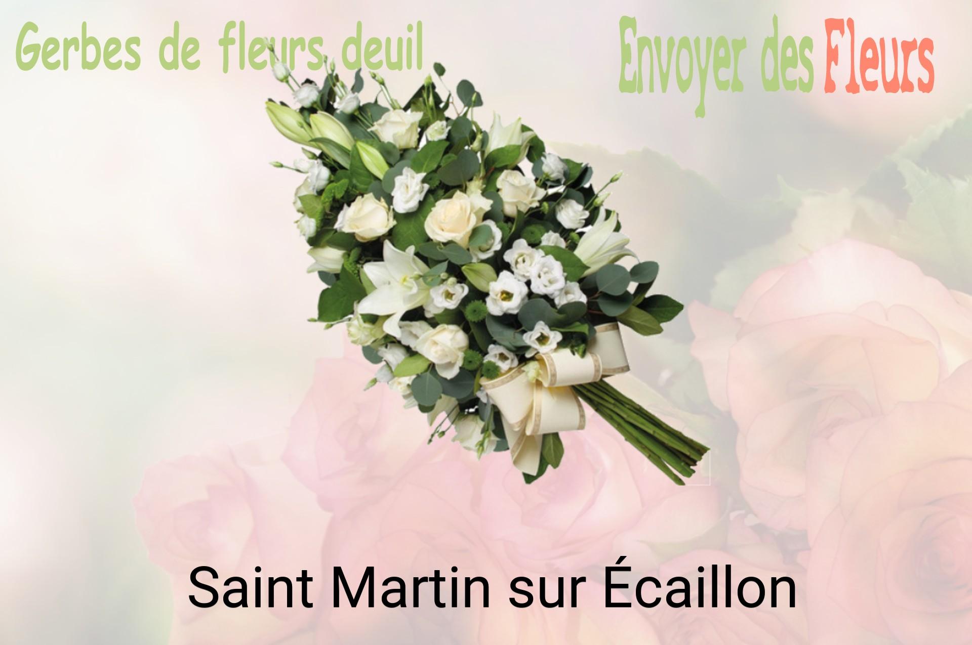 Gerbe de fleurs de deuil livrée à Saint-Martin-sur-Écaillon